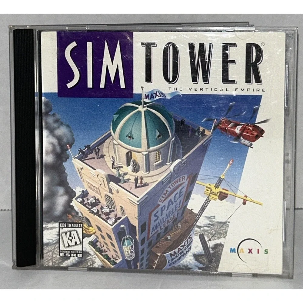 SimTower The‎ Vertical Empire (PC CD-ROM) 1997 Vintage Computer Game